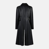 Darken Men Leather Trench Coat Long German Style